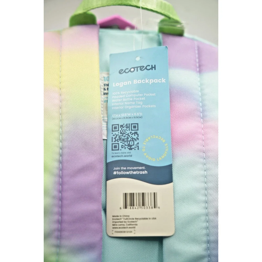 EcoTech Logan‎ Backpack Bundle Fulton Lunchbox Trolls Crayola School Set